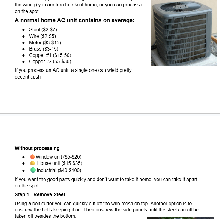 Scrap Locations, Prices and Identity